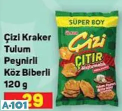 ÇİZİ KRAKER TULUM PEYNİRLİ KÖZ BİBERLİ 120 G